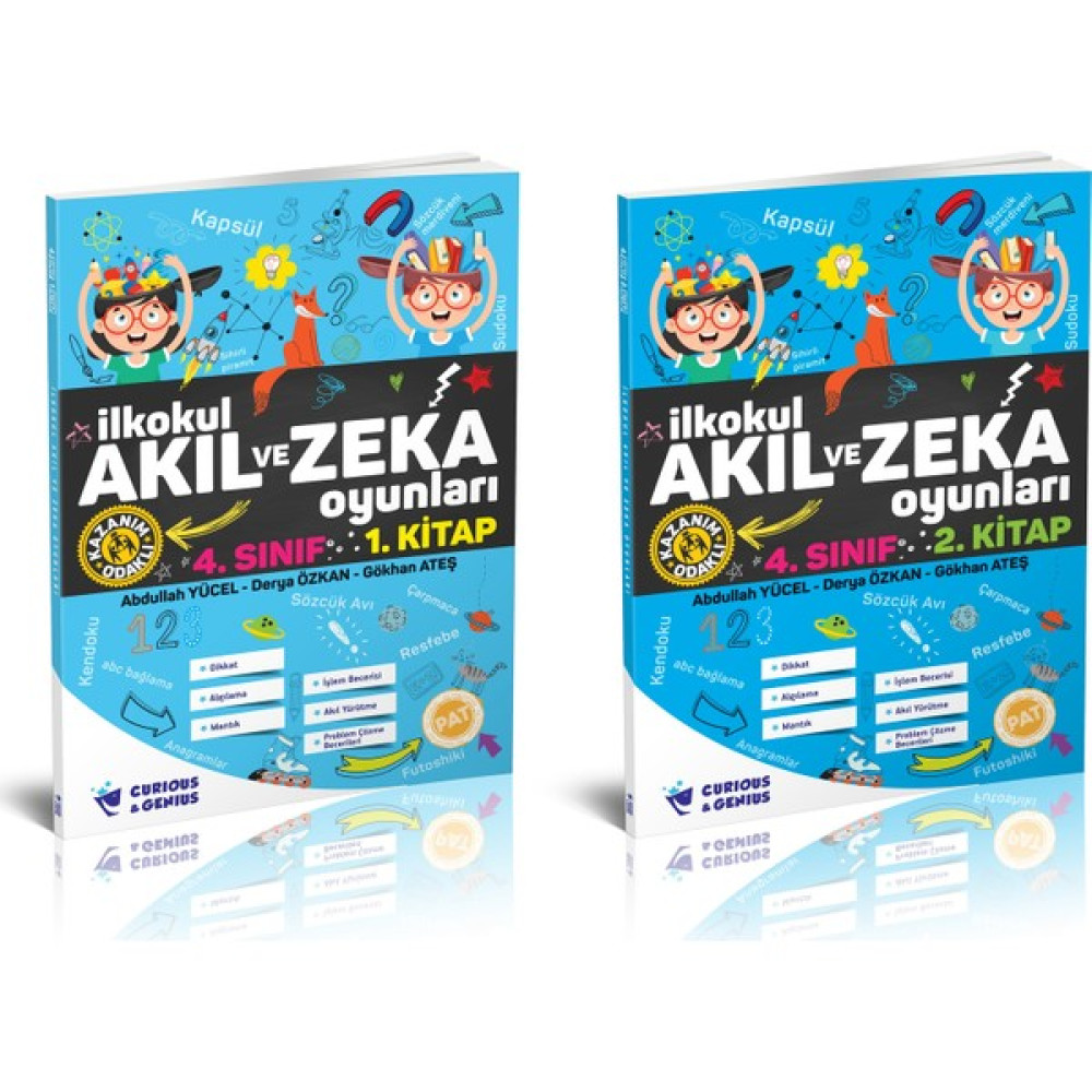 Curious&Genius İlkokul Akıl ve Zeka Oyunları 4. Sınıf Seti Kaynak Kitapları Fiyatı