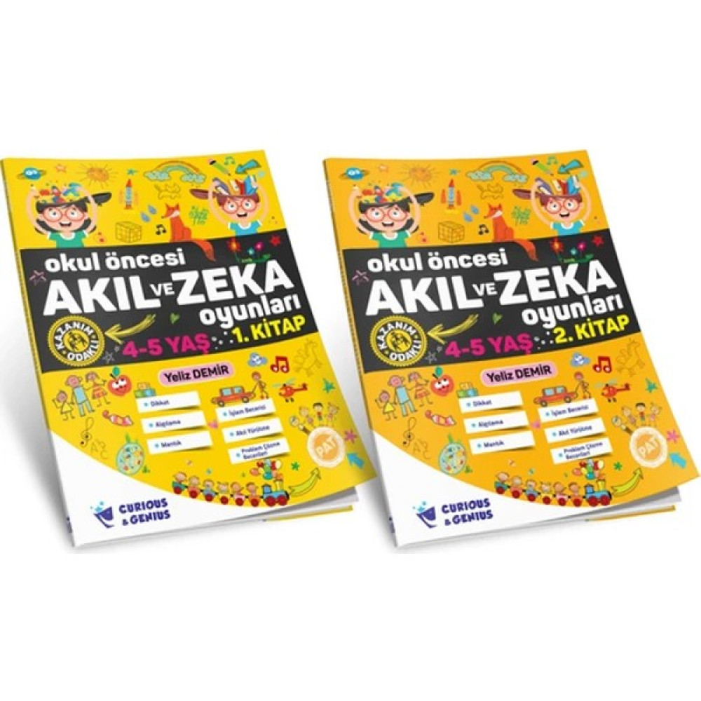 Curious&genius Yayınları Okul Öncesi Akıl ve Zeka Oyunları 4-5 Yaş Seti Kaynak Kitapları Fiyatı