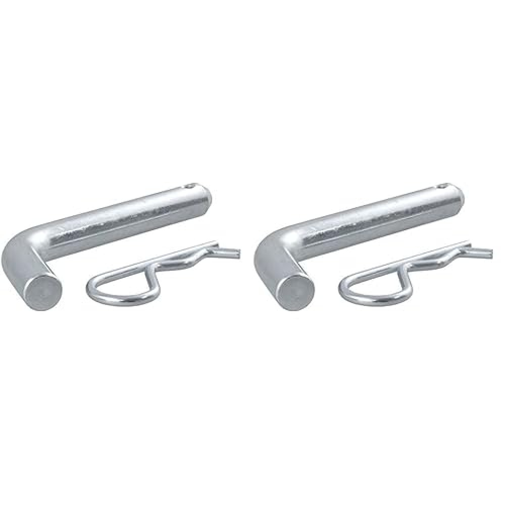 CURT 21500 Trailer Hitch Pin & Clip, 5/8-Inch Diameter, Fits 2-Inch Receiver (Pack of 2)