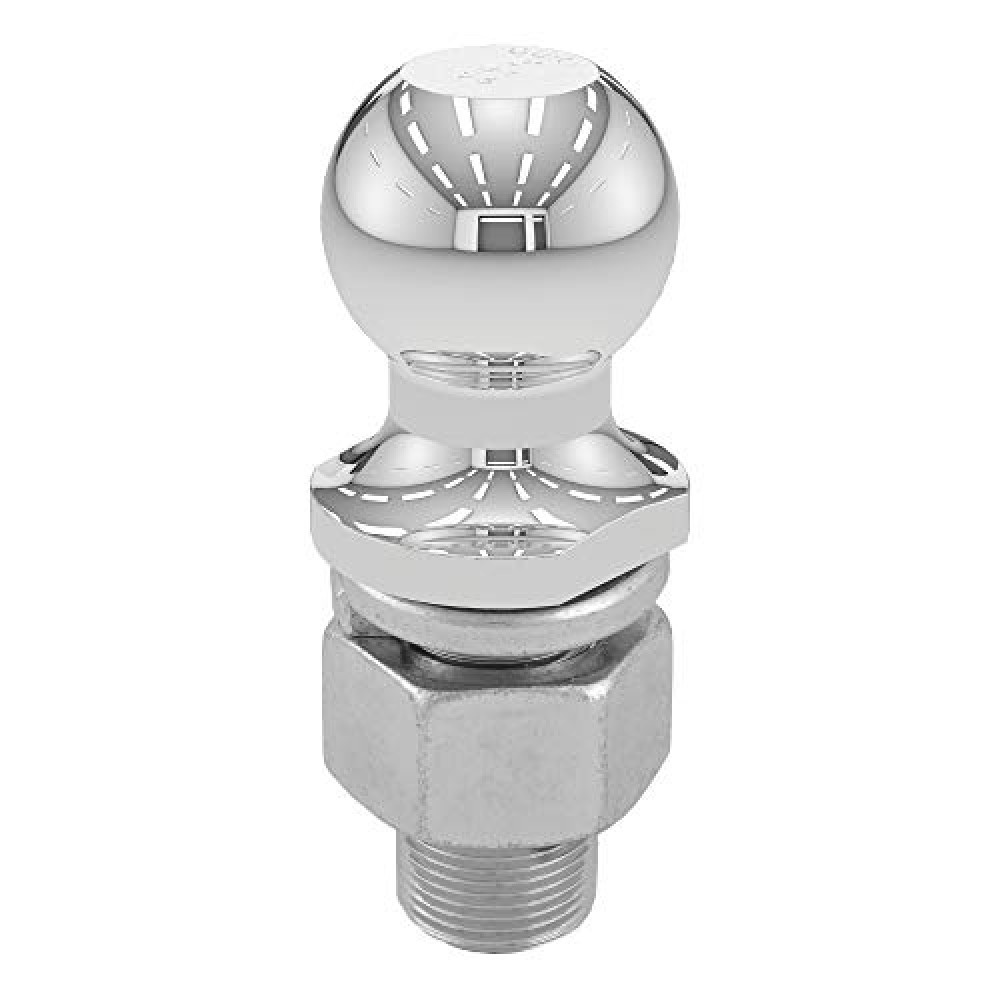 CURT 40090 Chrome Trailer Hitch Ball, 10,000 lbs, 2-Inch Diameter, 1-1/4 x 2-5/8-Inch Shank