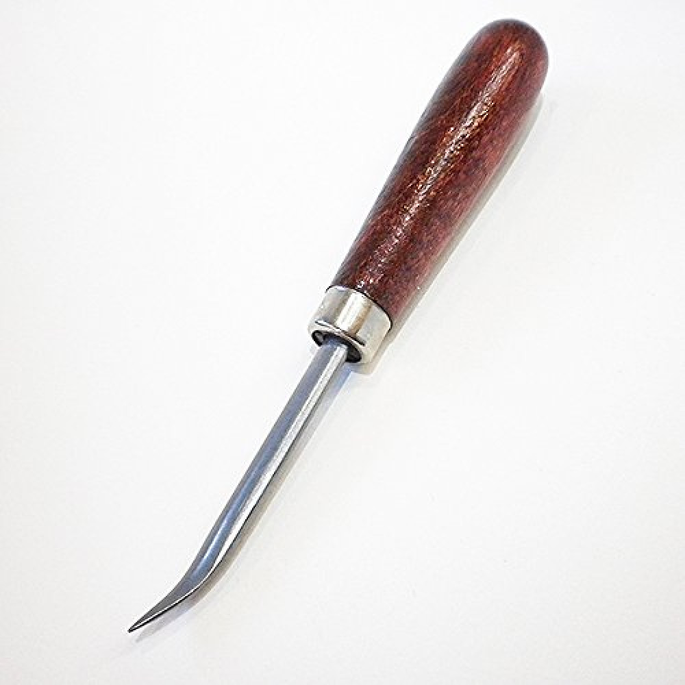 Curved Steel Burnisher- 3" Blade