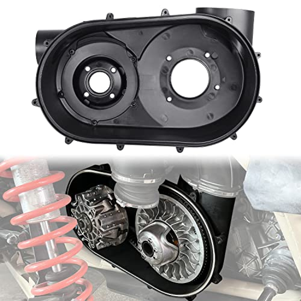 CUSAUTV Inner Clutch Cover,X3 CVT Air Guide Clutch Back Plate Transmission Housing Belt Cover Compatible with Can-Am Maverick X3 XDS XRS 2017-2023,Variator Cover Replace #420212605(Black,1pc)