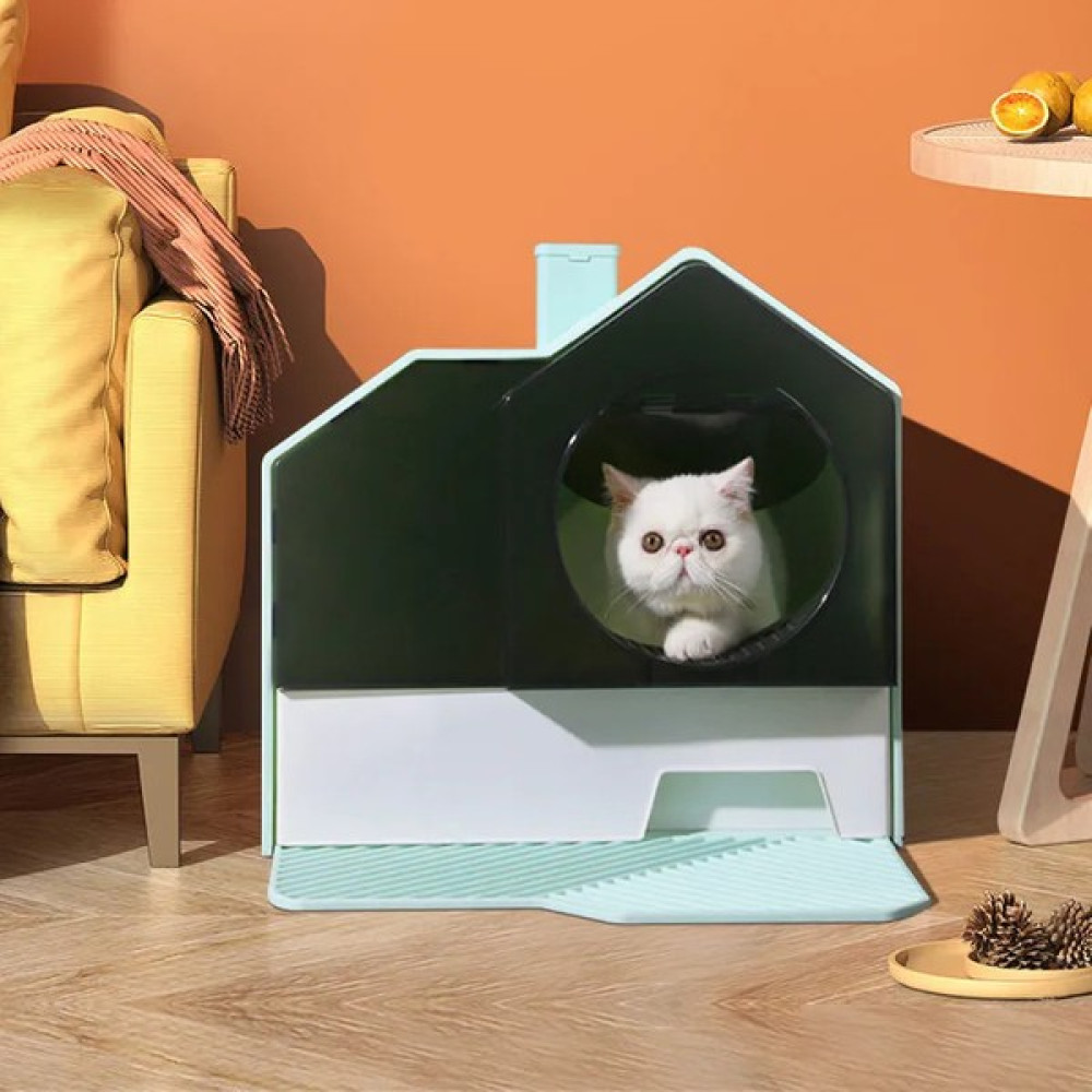 Cute Queen Eva Kapalı Kedi Tuvaleti, Lüx Kedi Tuvaleti, Büyük Boy Kedi Tuvaleti, Kırılmaz Kedi Tuvaleti (Yurt Dışından) - Yeşil Evcil Hayvan Ürünleri Fiyatı