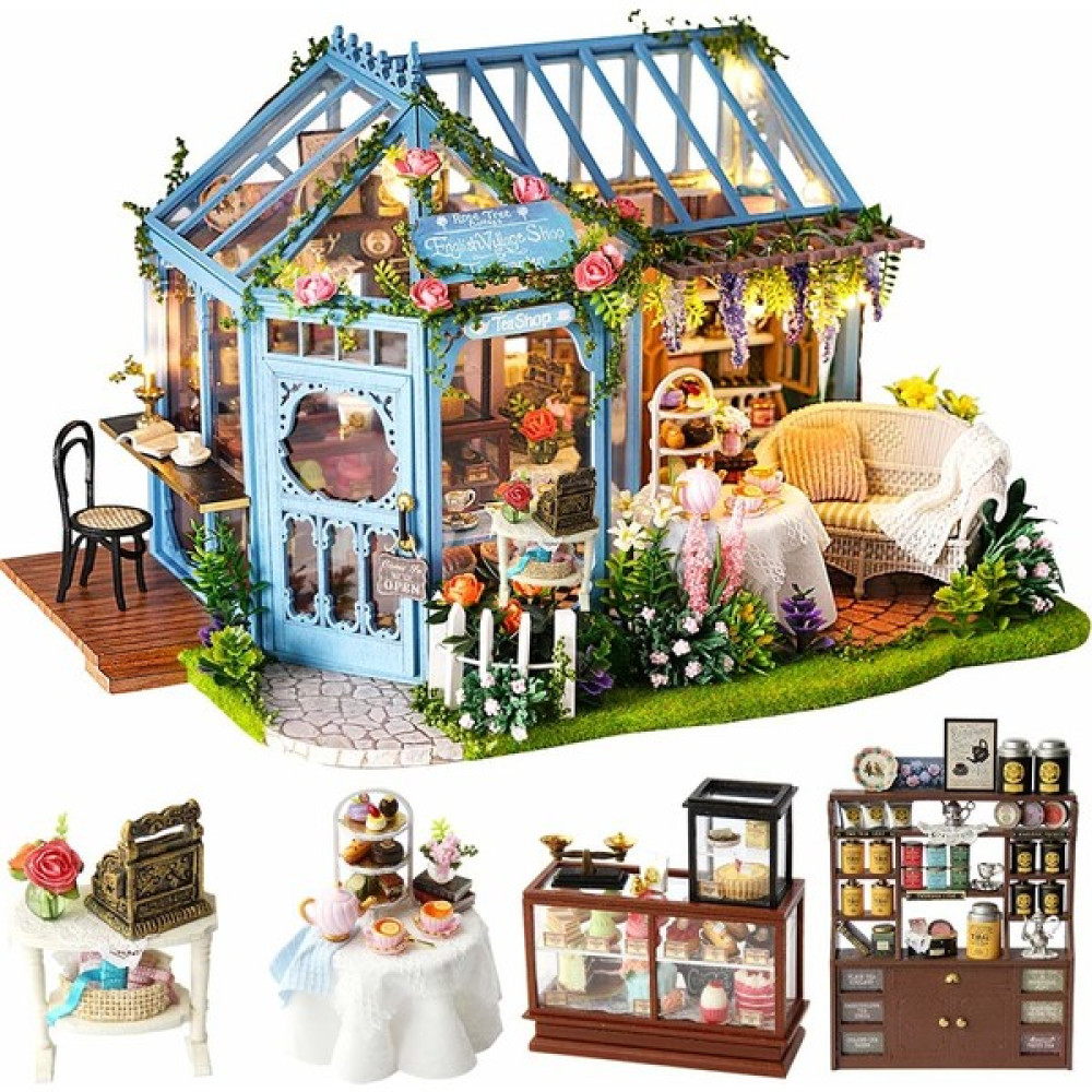 Cutebee Gül Bahçesi Çay Evi Minyatür Bebek Evi (Yurt Dışından) Bebek Oyuncakları Fiyatı