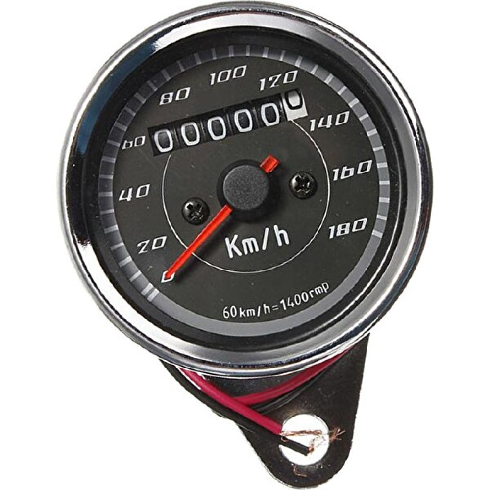 Cuticate Motosiklet LED Hızölçer Kilometre Sayacı Gösterge Mekanik Gösterge 0-180KM S Taşometre B (Yurt Dışından) Motorsiklet Aksesuarları Fiyatı