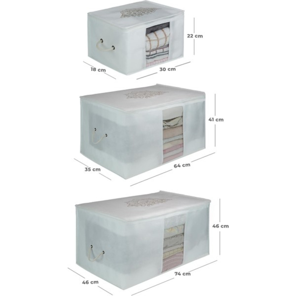 Cuty Home Cutyhome Ok Home Ev Tekstil Pencereli Beyaz Hurç-3'lü Set - 3'lü Hurç Fiyatı