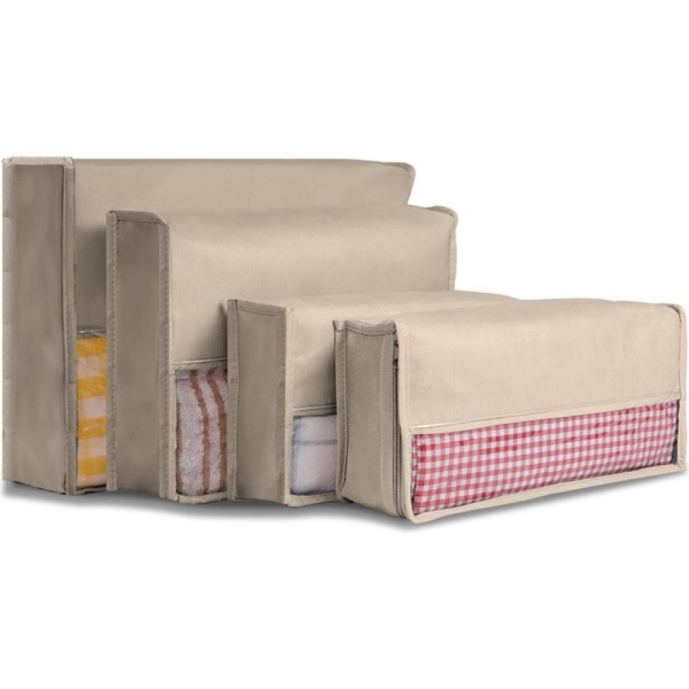 Cuty Home Ev Tekstil Bej Valiz Organizer-4'lü Set - 4'lü Eşya Saklama / Düzenleme Fiyatı
