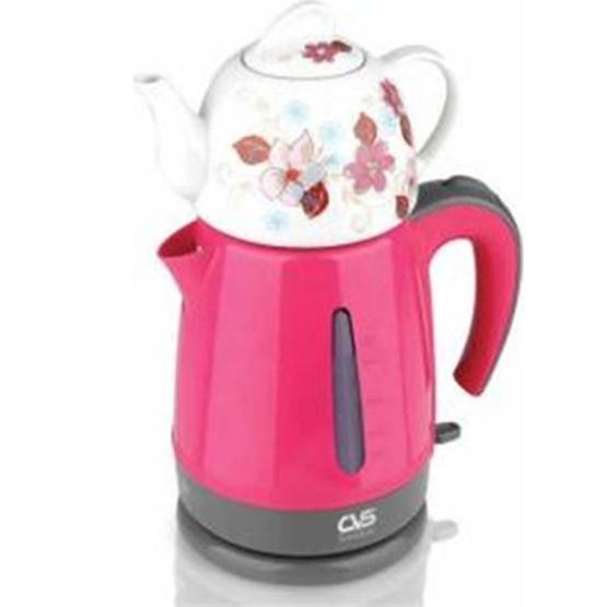 Cvs DN-1503 Tamdem 1650 W 0.7 lt Demleme 1.75 lt Su Isıtma Kapasiteli Porselen Çay Makinesi Pembe Çay Makineleri Fiyatı