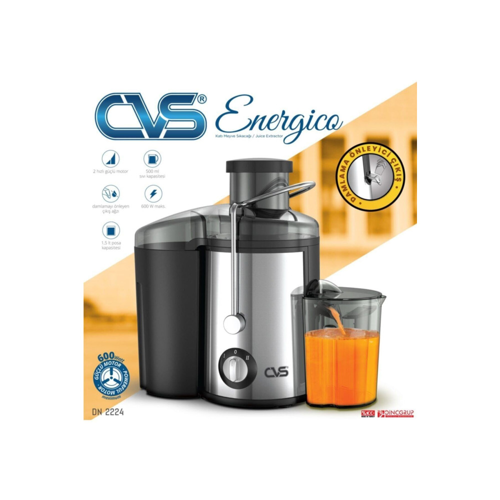 CVS Energicao Katı Meyve Sıkacağı 600 Watt - Dn-2224 Meyve Sıkacakları Fiyatı