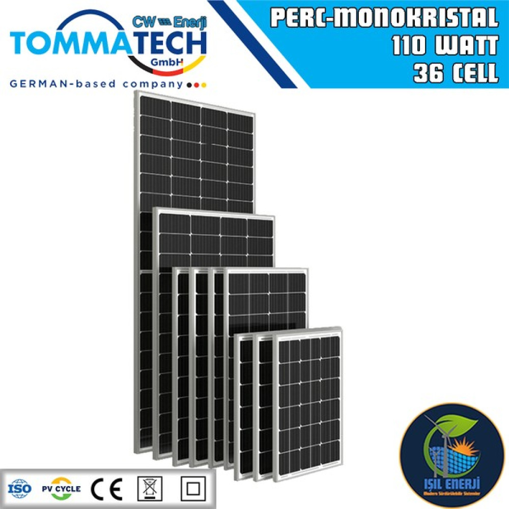 CW Enerji Tommatech 110 Watt 36 Hücre Multi Busbar Güneş Paneli - 110 Wp 36 MB Oto, Bahçe, Yapı Market Fiyatı