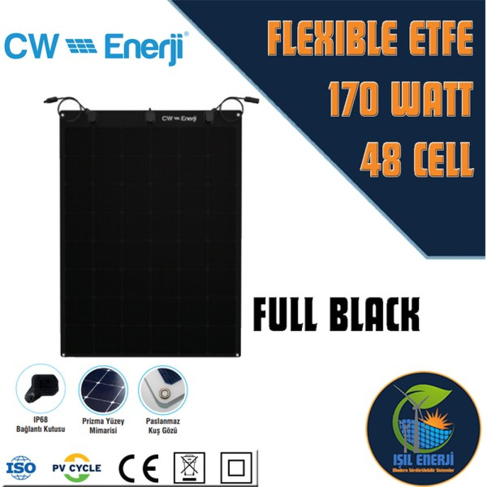 CW Enerji Tommatech 170WP Full Black Esnek Güneş Paneli Oto, Bahçe, Yapı Market Fiyatı