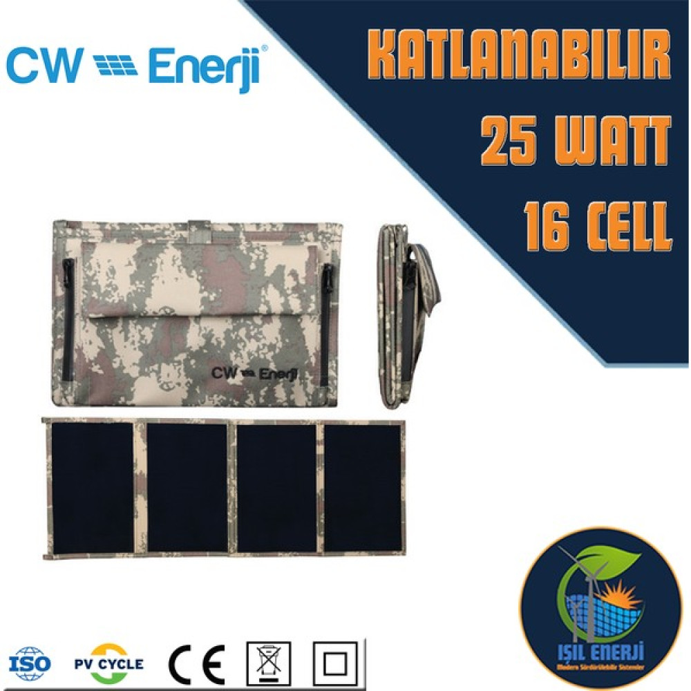 CW Enerji Tommatech 25WP Katlanabılır Solar Şarj Paneli Oto, Bahçe, Yapı Market Fiyatı