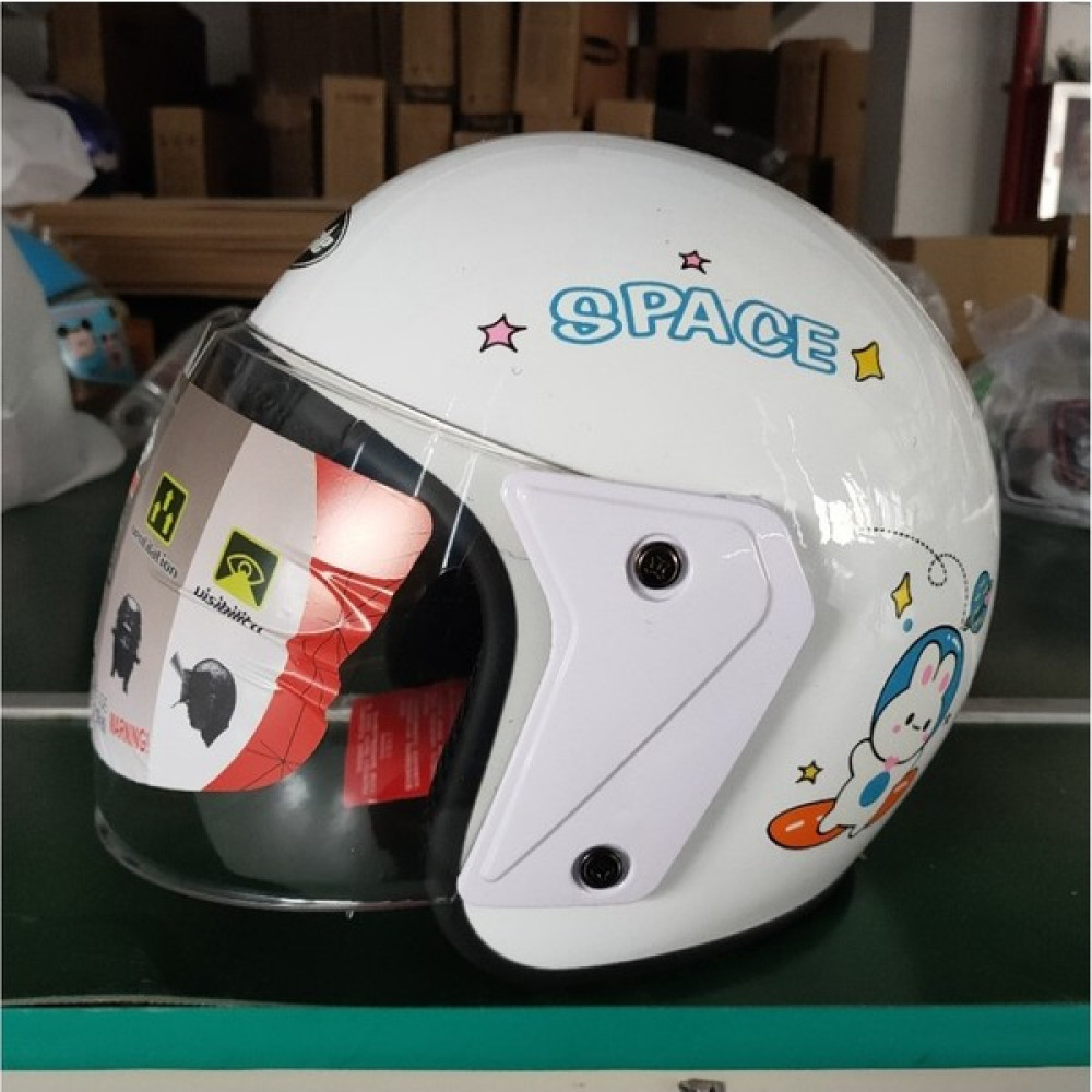 Cwecom1 Oloey Elektrikli Akülü Araba Kaskı Erkekler ve Kadınlar Için Evrensel Kış Sıcak Sevimli Yarım Kask Dört Mevsim Baret Kız Kalp Karikatür (Yu... Motorsiklet Kaskları Fiyatı