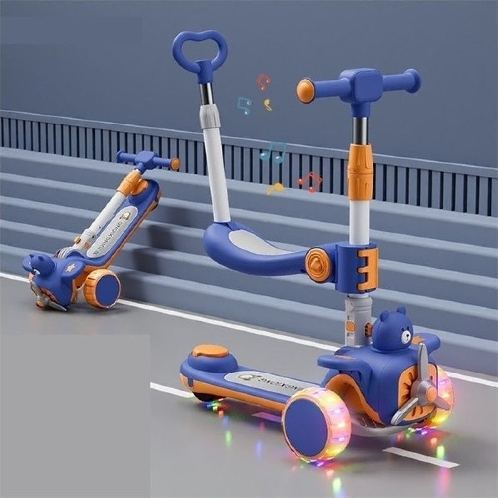 Cwecom12 Xiusanping Çocuk Scooter 1-6 Yaş Erkek ve Kız Scooter Katlanır Scooter (Yurt Dışından) - Turuncu Açık Hava, Deniz ve Spor Oyuncakları Fiyatı
