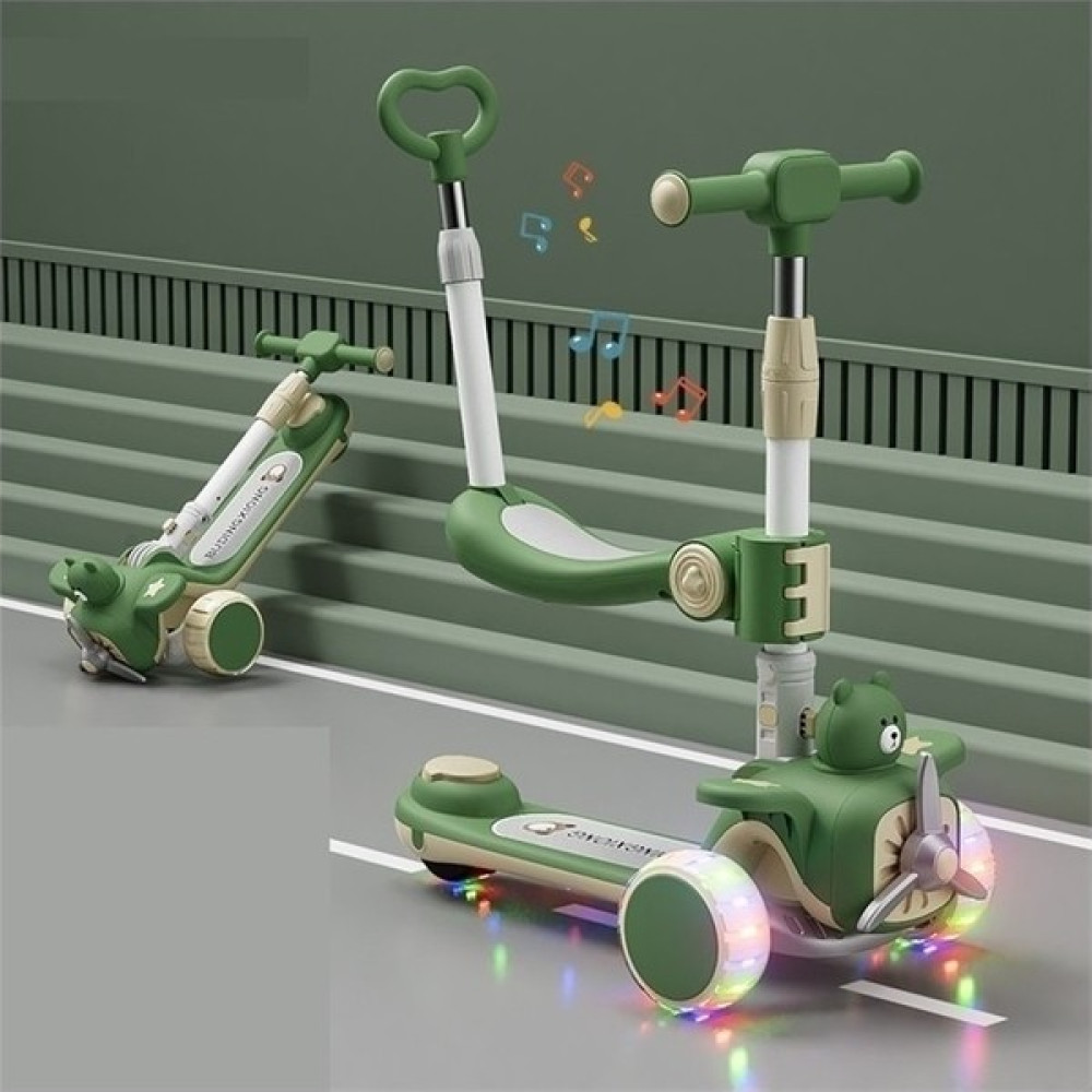 Cwecom12 Xiusanping Çocuk Scooter 1-6 Yaş Erkek ve Kız Scooter Katlanır Scooter (Yurt Dışından) - Yeşil Açık Hava, Deniz ve Spor Oyuncakları Fiyatı