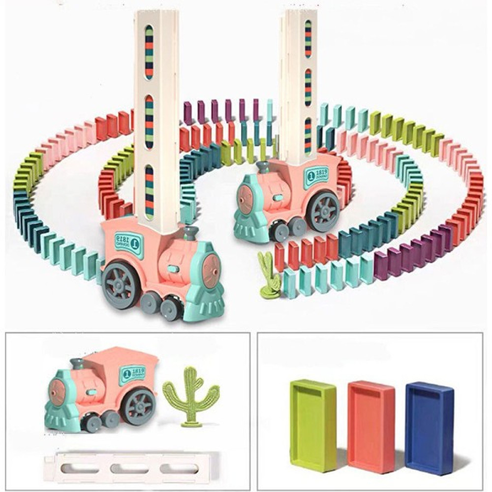Cwecom15 Çocuklar Için Erken Eğitim Elektrikli Domino Oyuncak Küçük Tren-Müzik ve Işıklarla (Yurt Dışından) - Renkli Oyuncak Araç Fiyatı