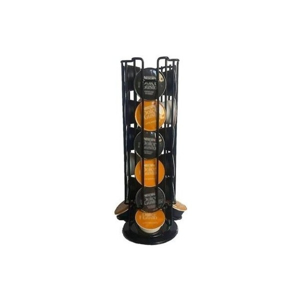 Cwecom4 Xhang 24 Cups Dönebilen Kahve Pod Tutucu Metal Ekran Kapsül Raf Kulesi Dolce Gusto Kapsül Için Kule Standı Depolama Rafları | Duvar Takımla... Saklama Kapları Fiyatı