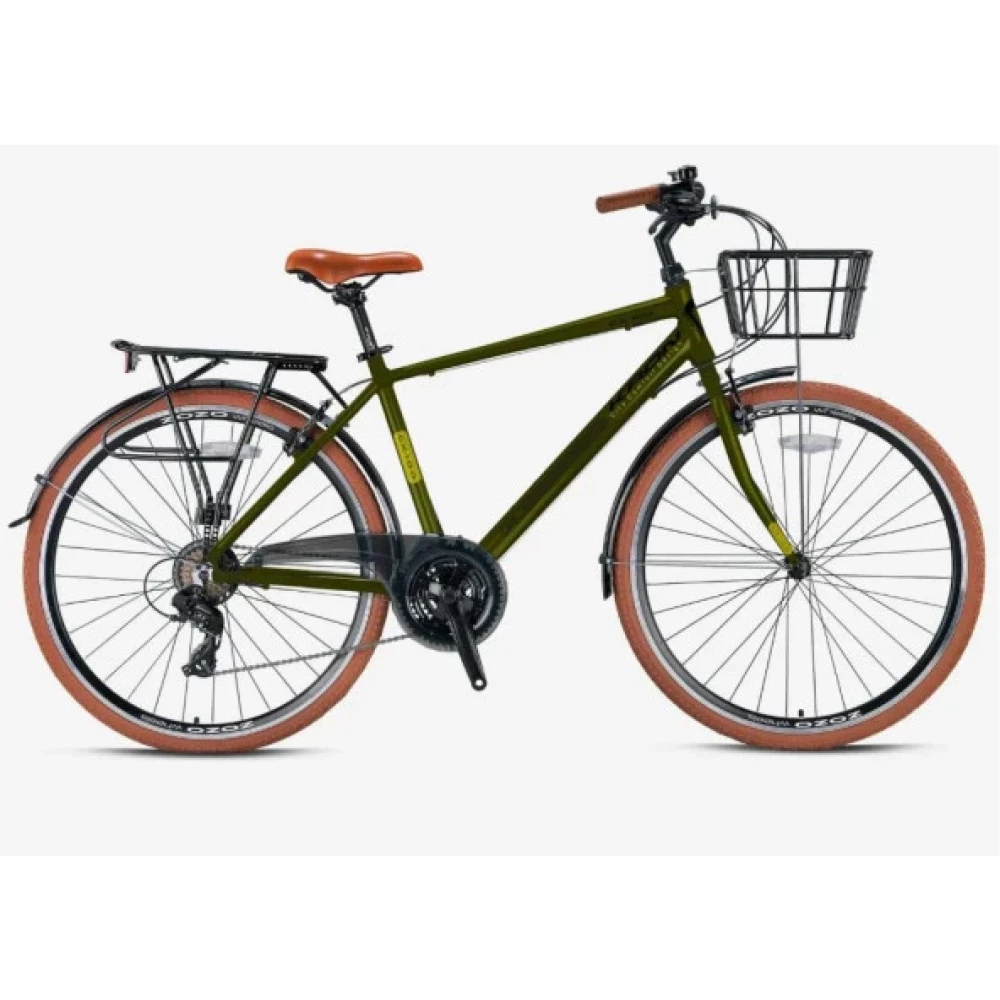 Cx 100 - 28 City Bike - Man - 18' - 21 Vites - V.b. - Mat Haki-Siyah/Sari Şehir & Gezi Bisikletleri Fiyatı