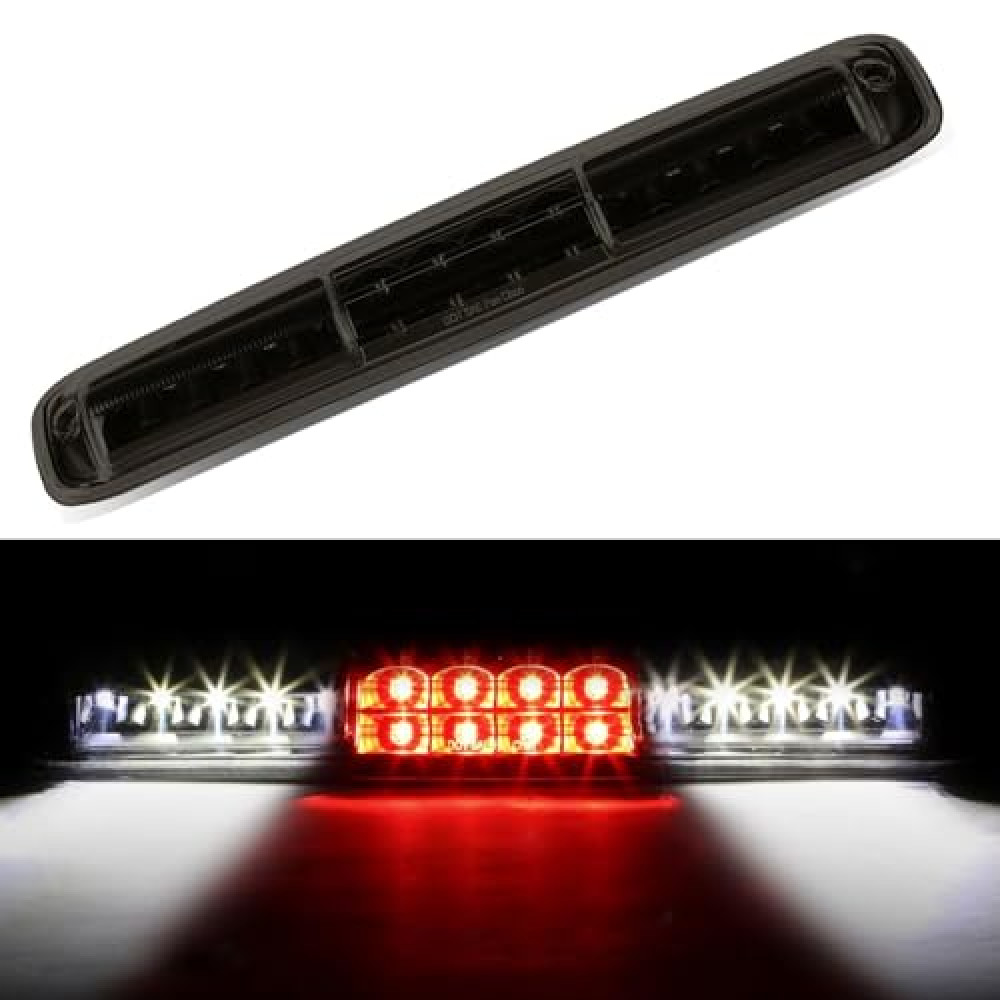 Cxdar Third 3rd Brake Light, LED High Mount Stop Light for 1999-2007 Chevy Silverado GMC Sierra 1500 2500 3500 HD Classic, Rear Center Cab Roof Tail Cargo Lamp, Smoke Lens