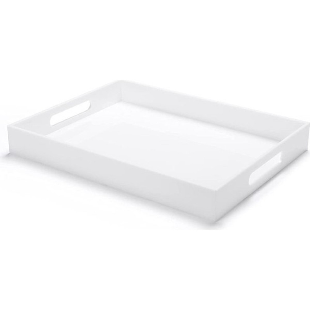 Cyatelier Beyaz Pleksi Tepsi 35X25 cm Servis Sunum Tepsisi, Ev Dekorasyonu, Ofis, Sunumluk - 1 Adet Servis Tepsisi Fiyatı