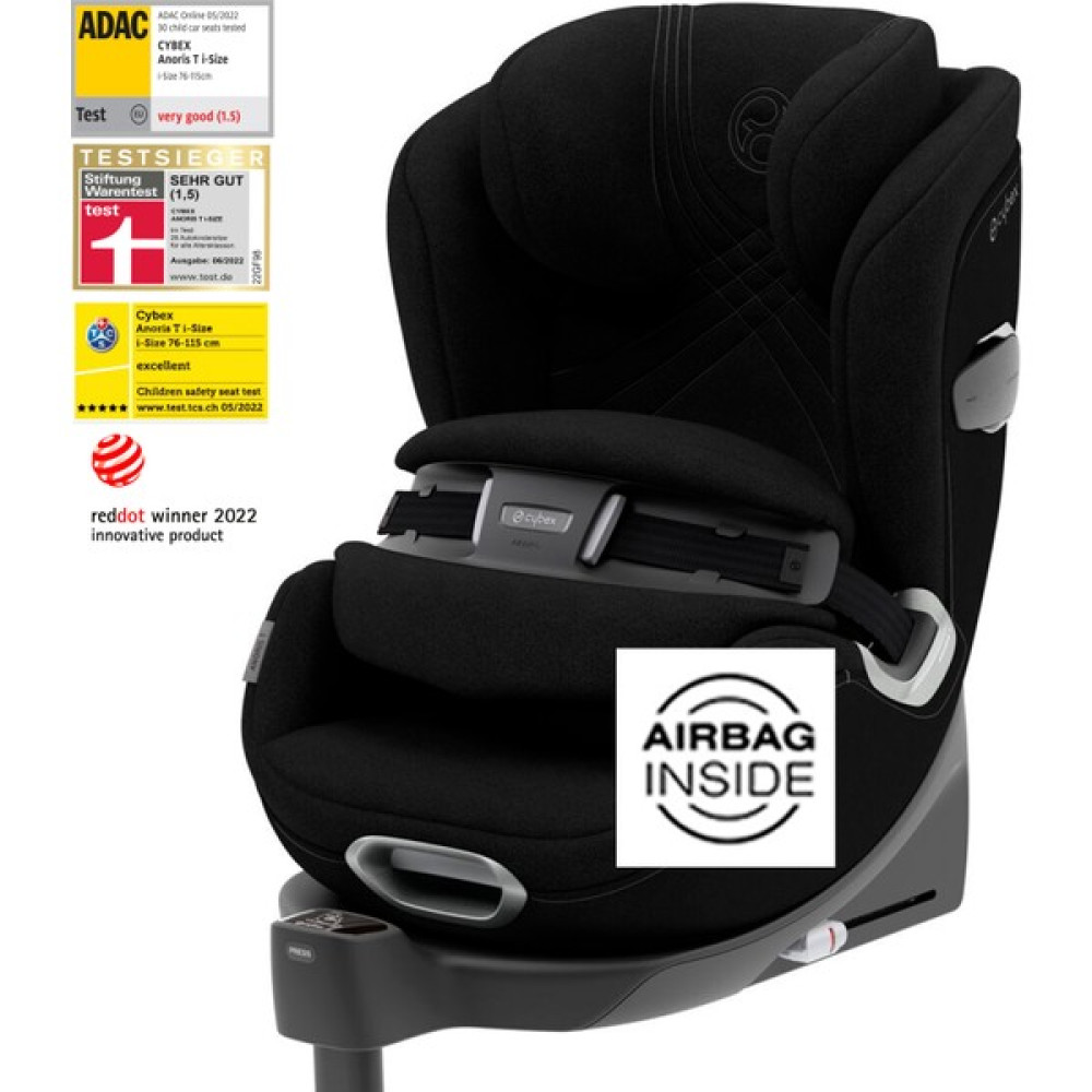 Cybex ADAC'lı Anoris T i-size Airbag li Bebek Çocuk Oto Koltuğu 9-21 kg - Deep Black Bebek Oto Koltuğu Fiyatı