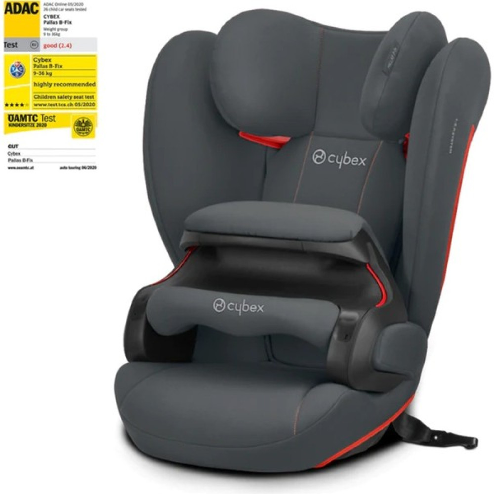 Cybex ADAC'lı Pallas B Fix Latch Isofixli Bebek Çocuk Oto Koltuğu 9-36 kg - Steel Grey Bebek Oto Koltuğu Fiyatı