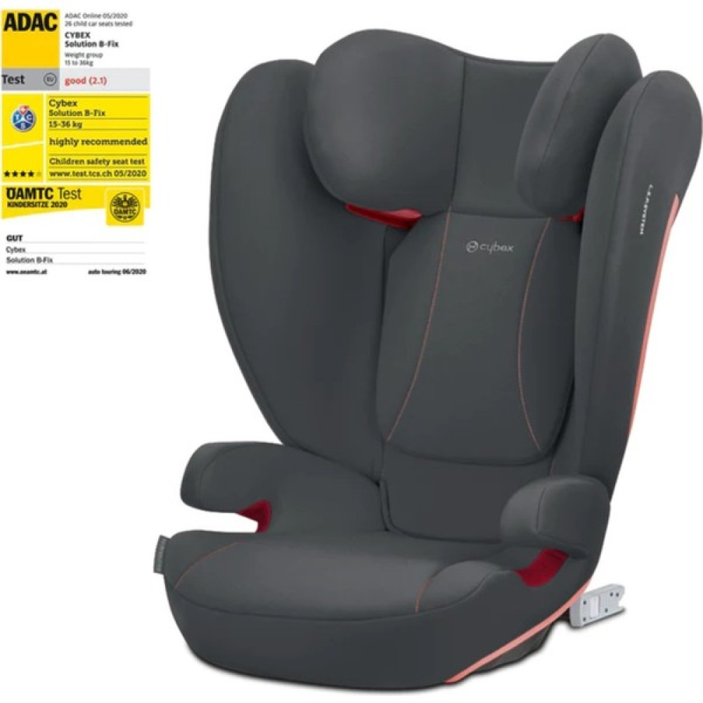 Cybex ADAC'lı Solution B2 Fix Isofixli Çocuk Oto Koltuğu 15-36 kg - Steel Grey Bebek Oto Koltuğu Fiyatı