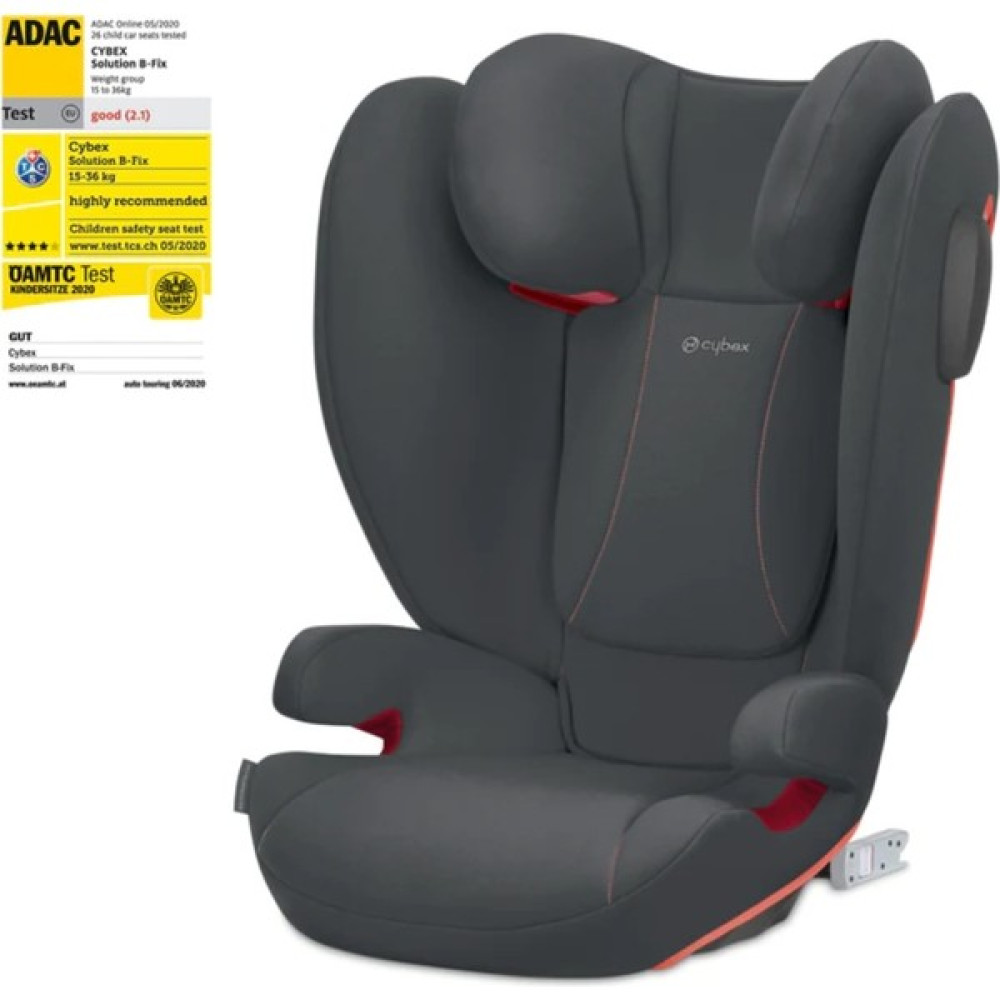 Cybex ADAC'lı Solution B2 Fix Lux Isofixli Çocuk Oto Koltuğu 15-36 kg - Steel Grey Bebek Oto Koltuğu Fiyatı