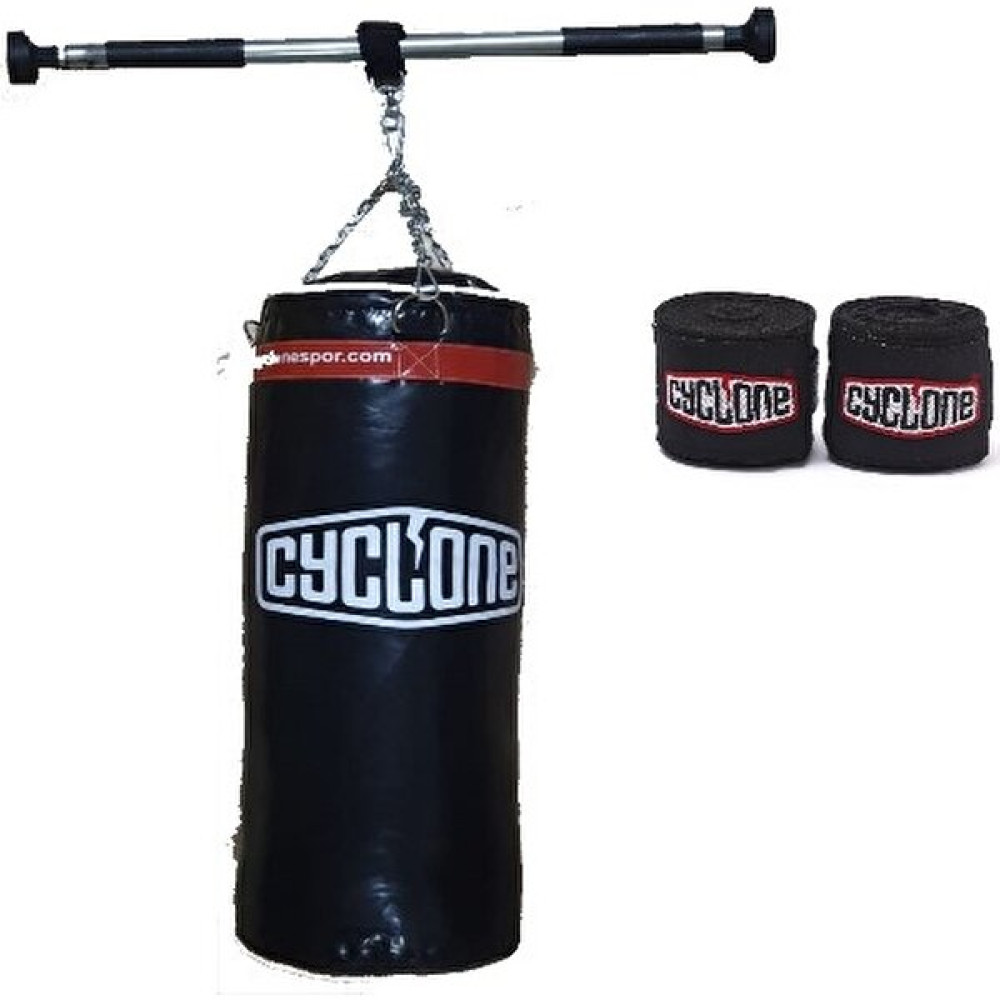 Cyclone 70 x 25 cm Kum Torbası + Kapı Barı ve Boks Bandaj Diğer Spor Ürünleri Fiyatı