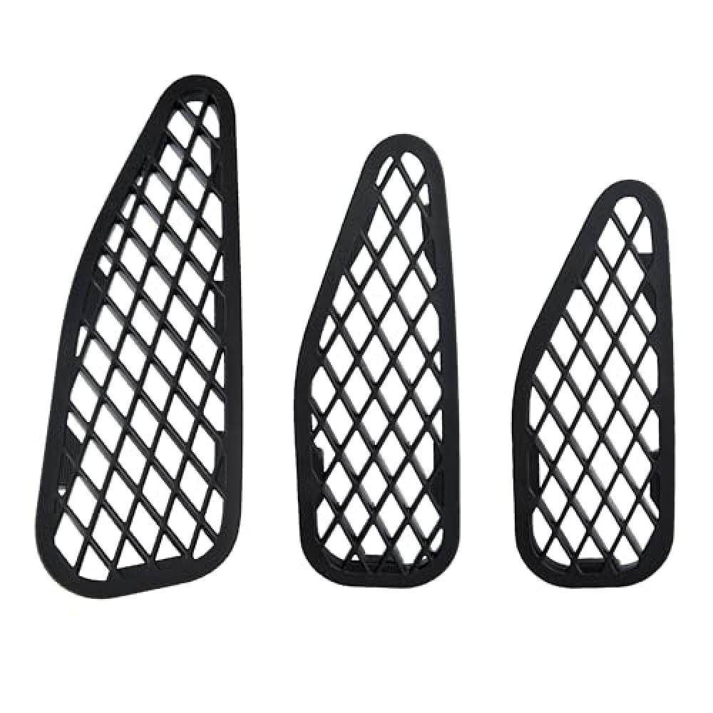 CYPLIDD Hood Air Vent Cover Compatible with Toyota FJ Cruiser 2007-2021(3pcs,Black)
