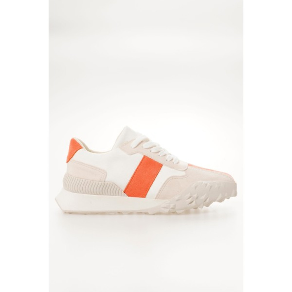 CZ London Kadın Sneaker Bağcıklı Spor Ayakkabı Tırtık Tabanlı Spor Ayakkabı Fiyatı