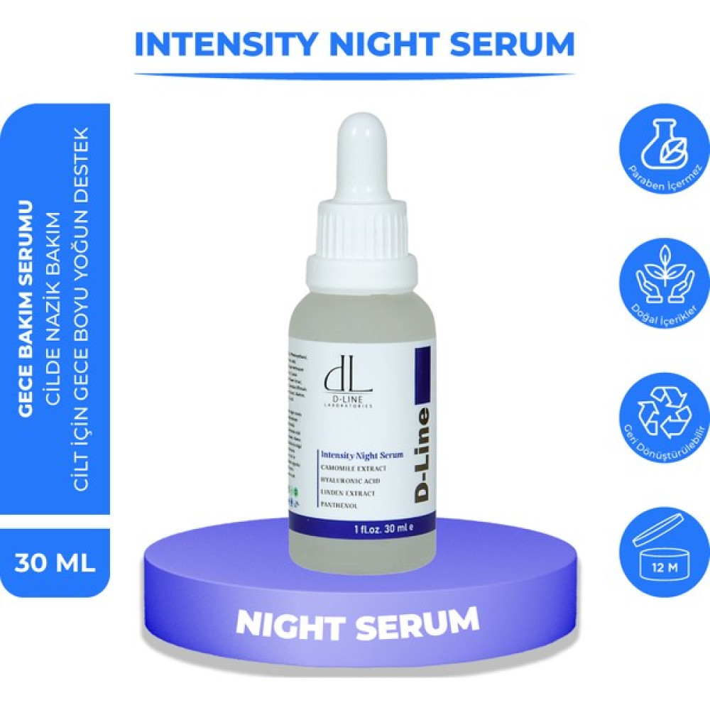 D-LİNE İNTENSİTY NİGHT SERUM 30 ml Yenileyici, Onarıcı Gece Serumu Anti-Aging / Yaşlanma Karşıtı Fiyatı