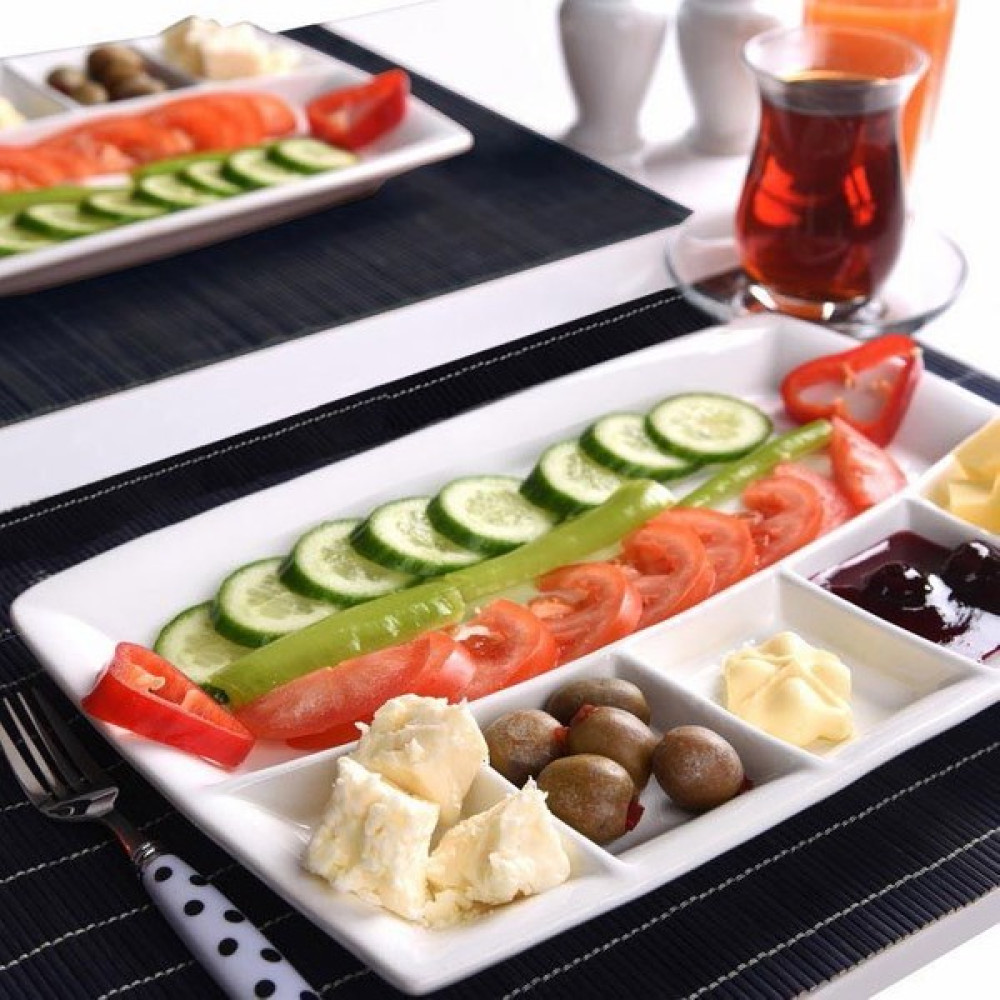 D-Sign Home Seramik Kahvaltı Tabağı 6 Bölmeli Kahvaltı Takımı Fiyatı