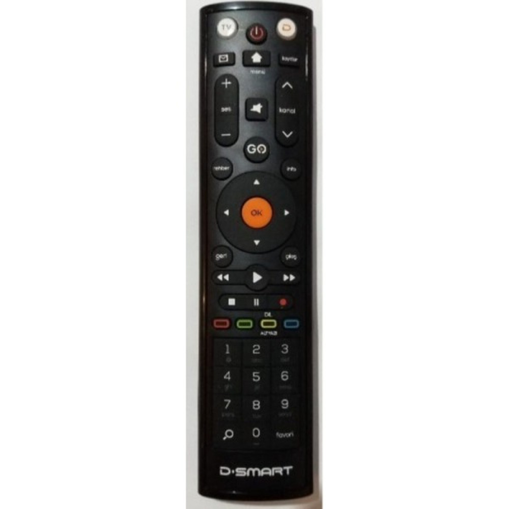 D-Smart Uydu Orjinal Yeni Nesil Akıllı Tv ve Uydu Kumandası - Siyah TV Aksesuarları Fiyatı