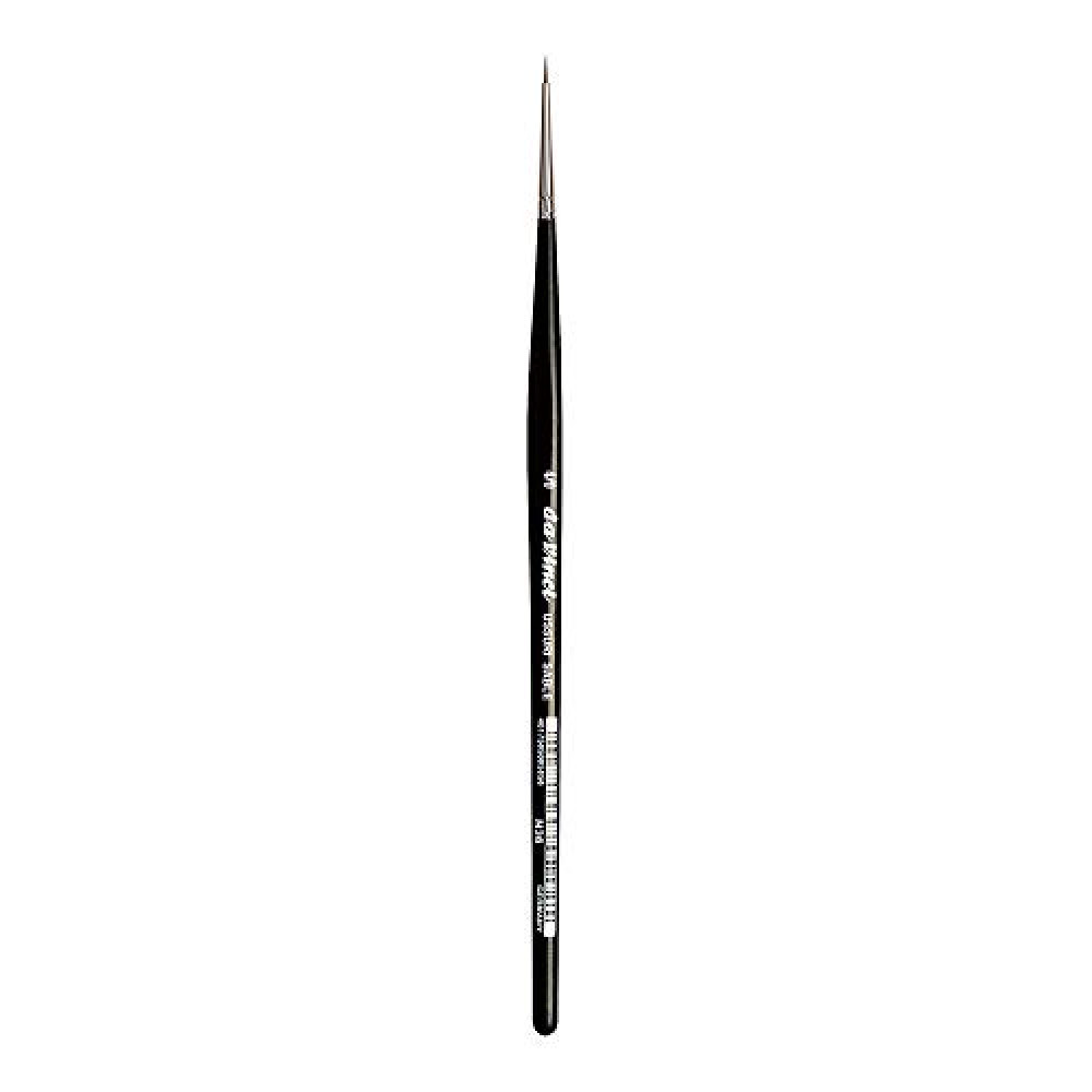 da Vinci Watercolor Series 36 Paint Brush, Round Russian Red Sable with Black Handle, Size 4/0
