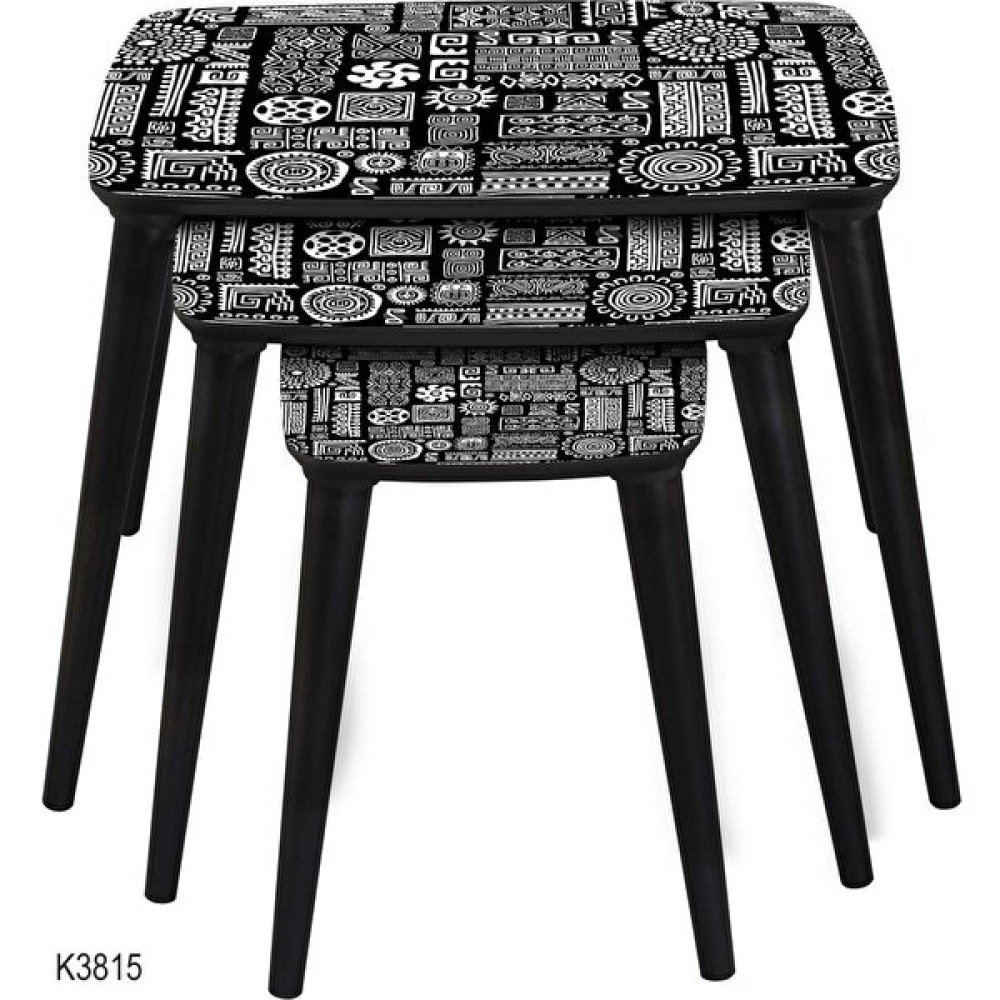 Dab Home 3'lü dikdörtgen zigon sehpa - modern tasarım zigon sehpa k3815 Zigon Sehpa Fiyatı