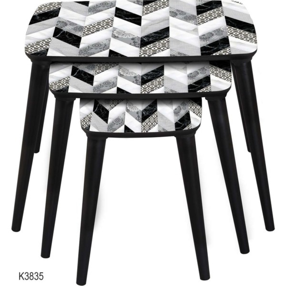 Dab Home 3'lü Dikdörtgen Zigon Sehpa - Modern Tasarım Zigon Sehpa K3835 Zigon Sehpa Fiyatı