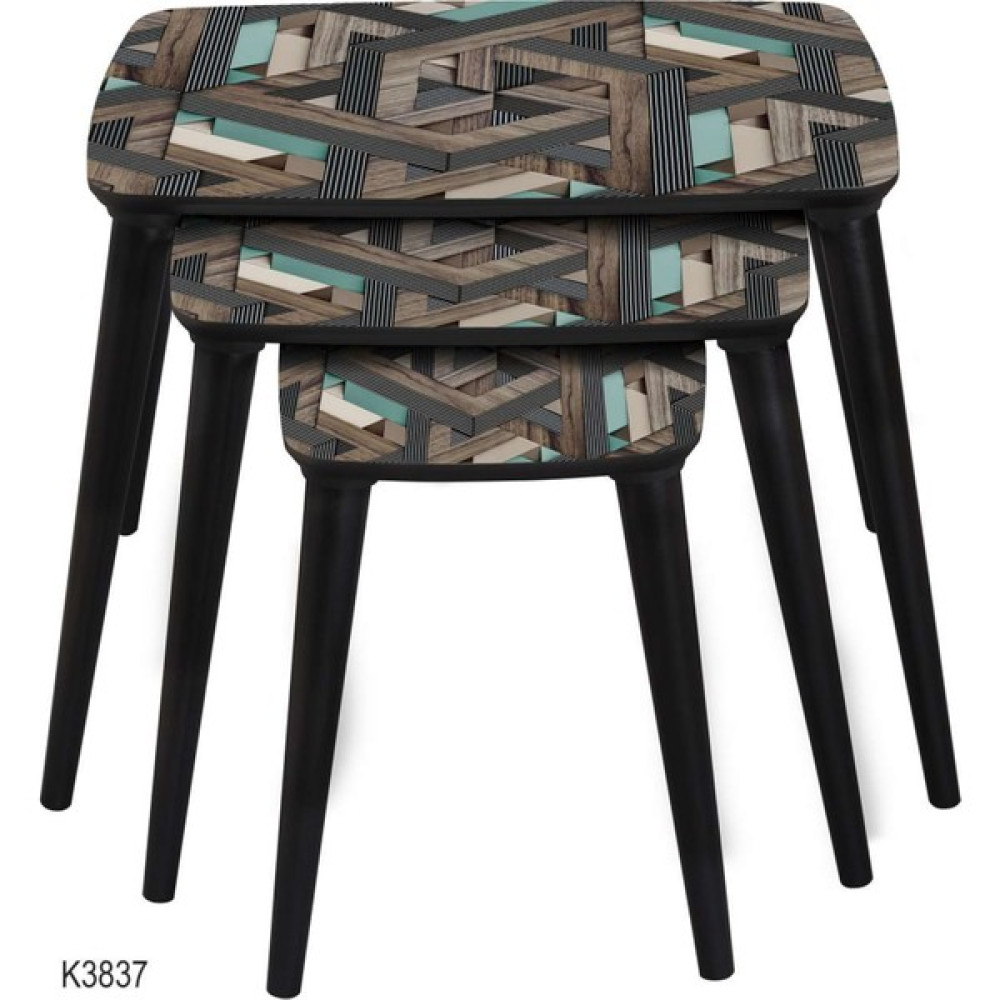 Dab Home 3'lü Dikdörtgen Zigon Sehpa - Modern Tasarım Zigon Sehpa K3837 Zigon Sehpa Fiyatı