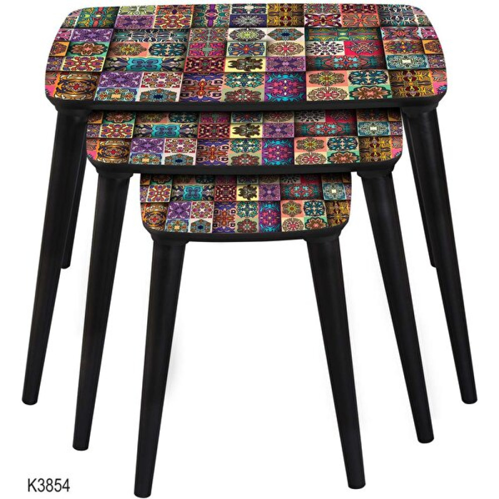 Dab Home 3'Lü Dikdörtgen Zigon Sehpa - Modern Tasarım Zigon Sehpa K3854 Zigon Sehpa Fiyatı