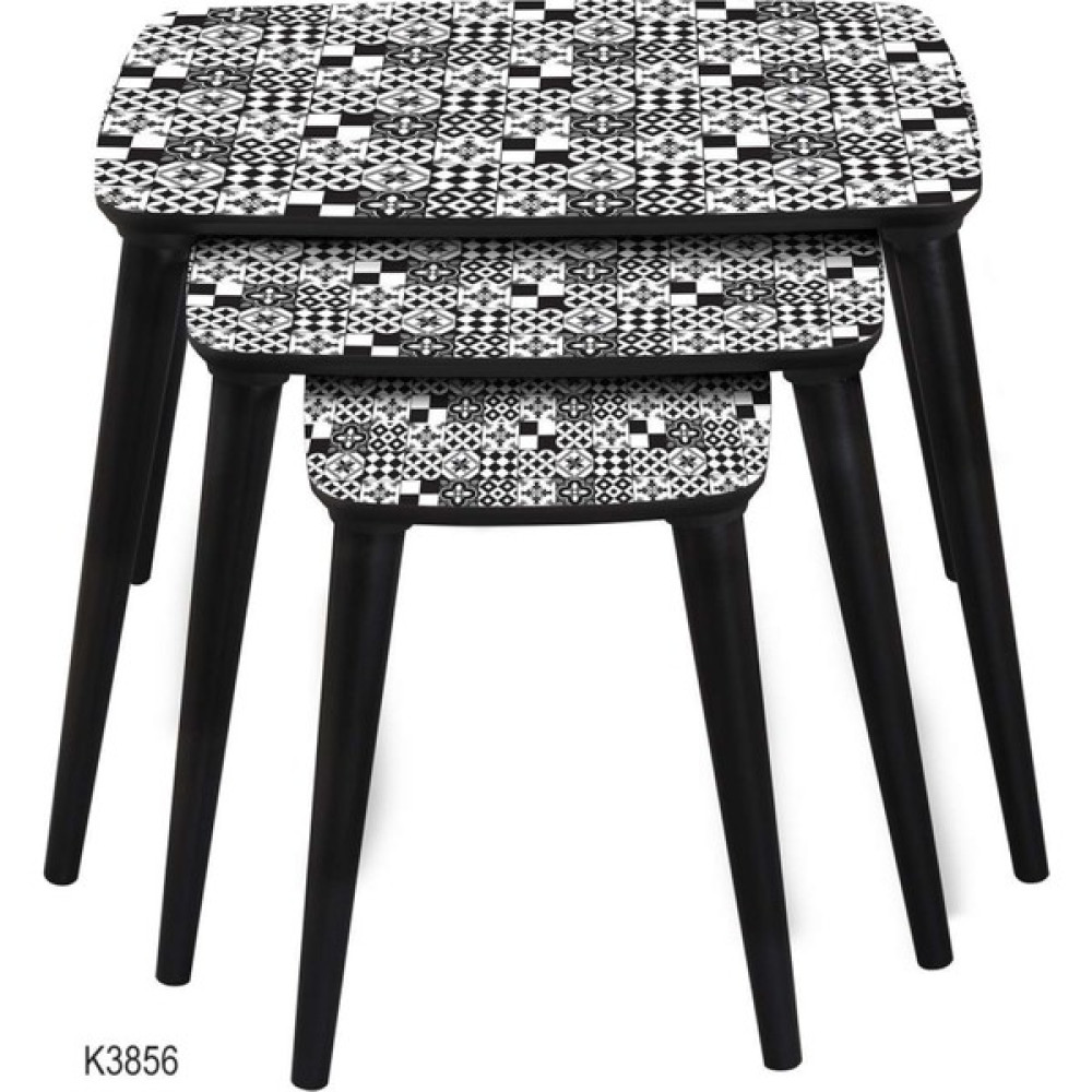 Dab Home 3'lü Dikdörtgen Zigon Sehpa - Modern Tasarım Zigon Sehpa K3856 Zigon Sehpa Fiyatı