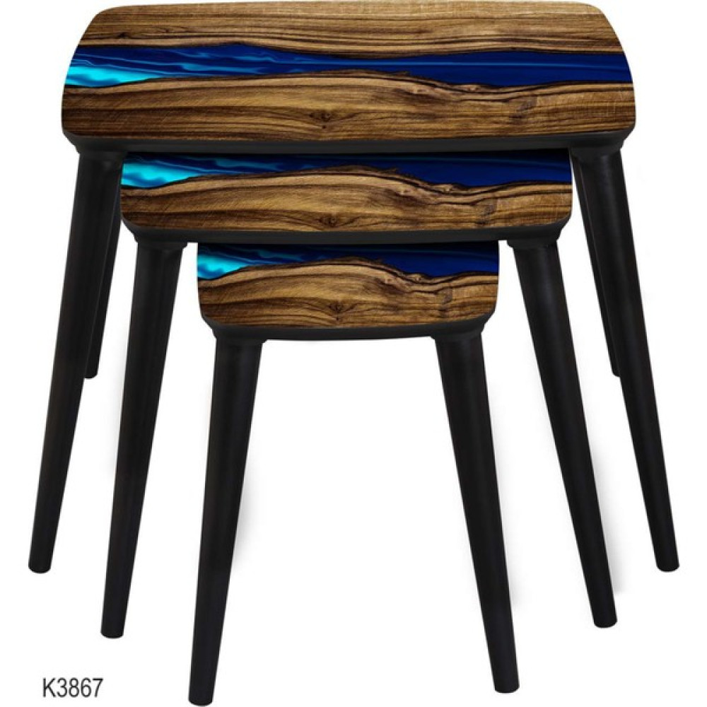 Dab Home 3'lü Dikdörtgen Zigon Sehpa - Modern Tasarım Zigon Sehpa K3867 Zigon Sehpa Fiyatı