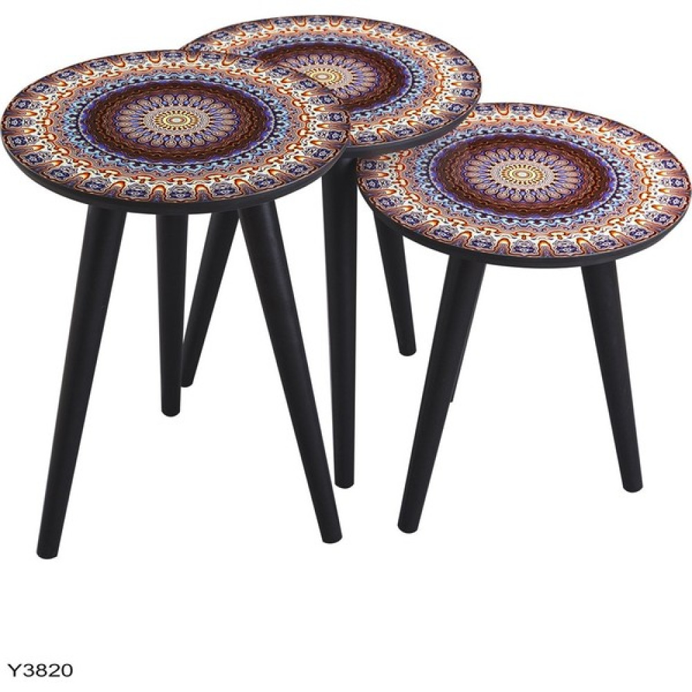 Dab Home 3'lü Zigon Sehpa - Modern Tasarım Zigon Sehpa Y3820 Zigon Sehpa Fiyatı