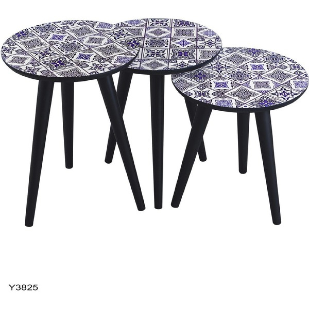 Dab Home 3'lü Zigon Sehpa - Modern Tasarım Zigon Sehpa Y3825 Zigon Sehpa Fiyatı