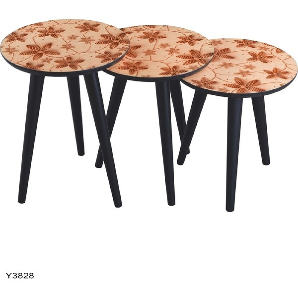 Dab Home 3'lü Zigon Sehpa - Modern Tasarım Zigon Sehpa Y3828 Zigon Sehpa Fiyatı
