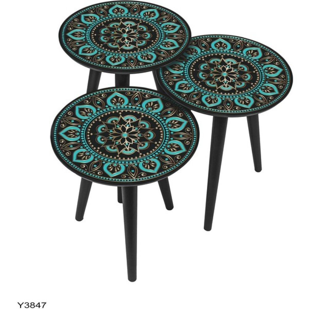 Dab Home 3'lü Zigon Sehpa - Modern Tasarım Zigon Sehpa Y3847 Zigon Sehpa Fiyatı