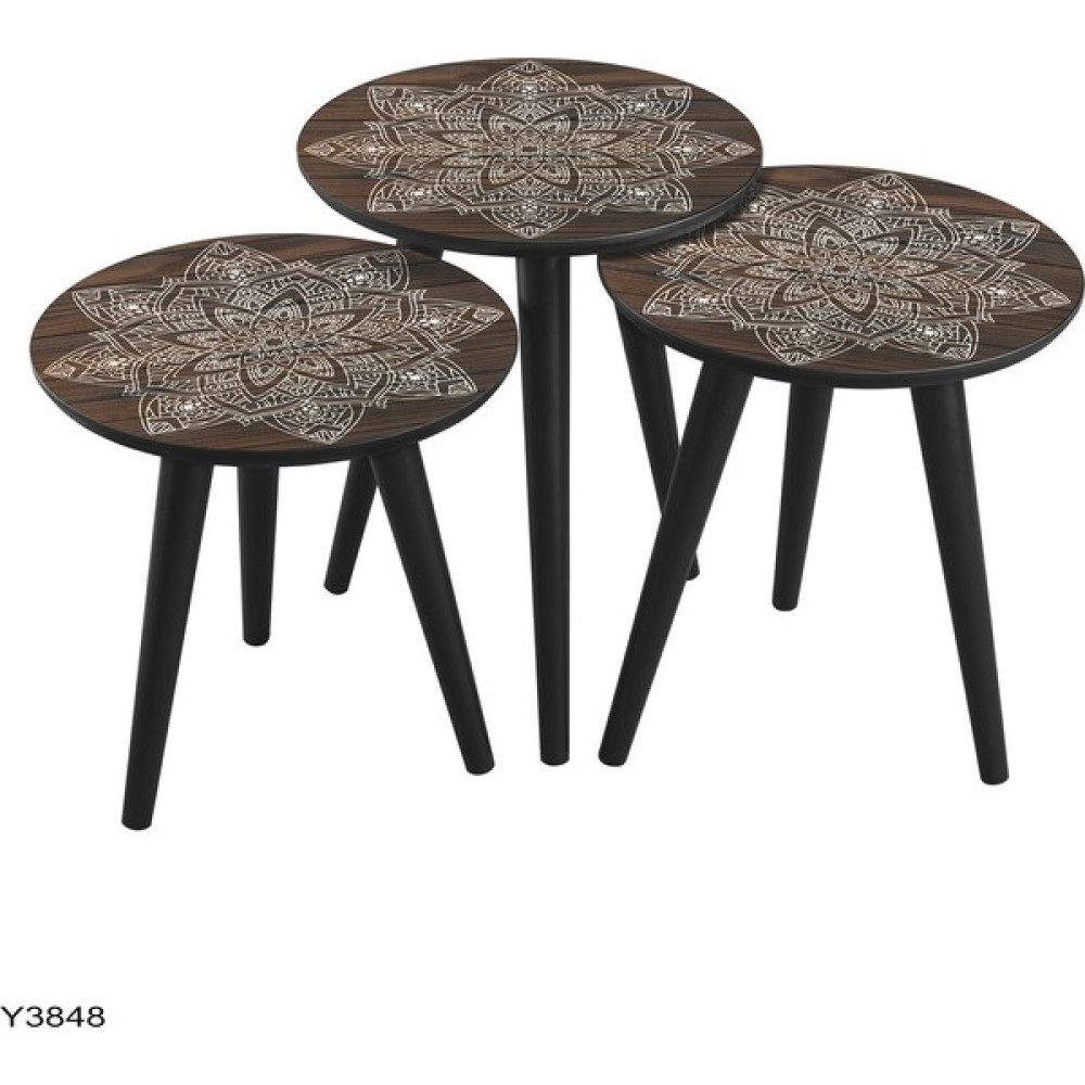 Dab Home 3'lü Zigon Sehpa - Modern Tasarım Zigon Sehpa Y3848 Zigon Sehpa Fiyatı
