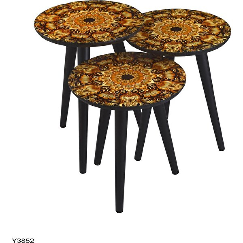 Dab Home 3'lü Zigon Sehpa - Modern Tasarım Zigon Sehpa Y3852 Zigon Sehpa Fiyatı