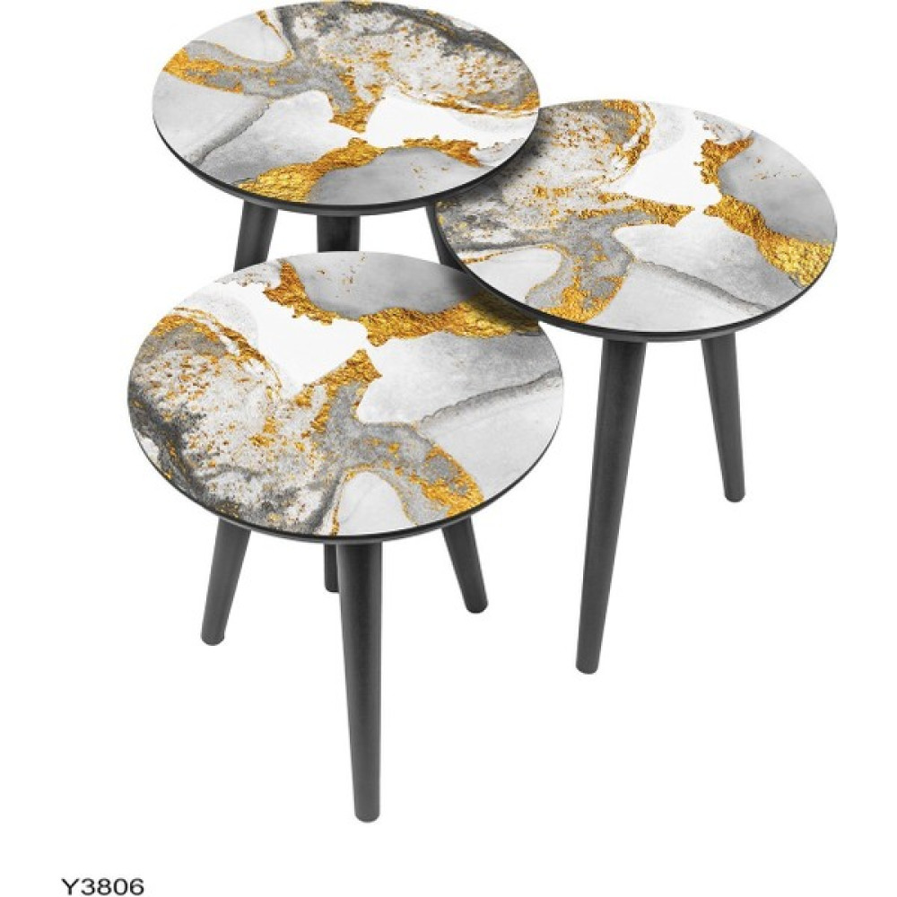 Dab Lighting 3'lü Zigon Sehpa - Modern Tasarım Zigon Sehpa Y3806 Zigon Sehpa Fiyatı