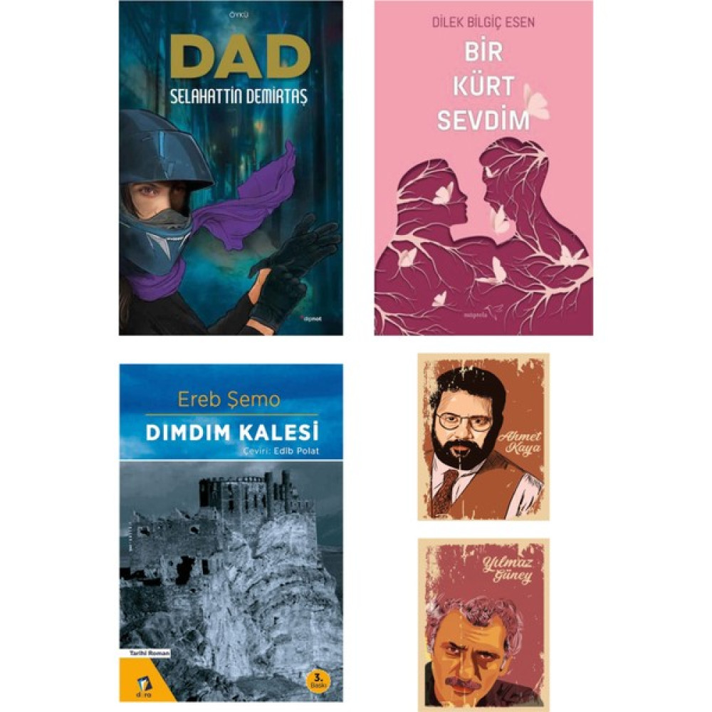 Dad - Selahattin Demirtaş Kitapları - Bir Kürt Sevdim - Dımdım Kalesi - Not defteri seti Edebiyat Fiyatı