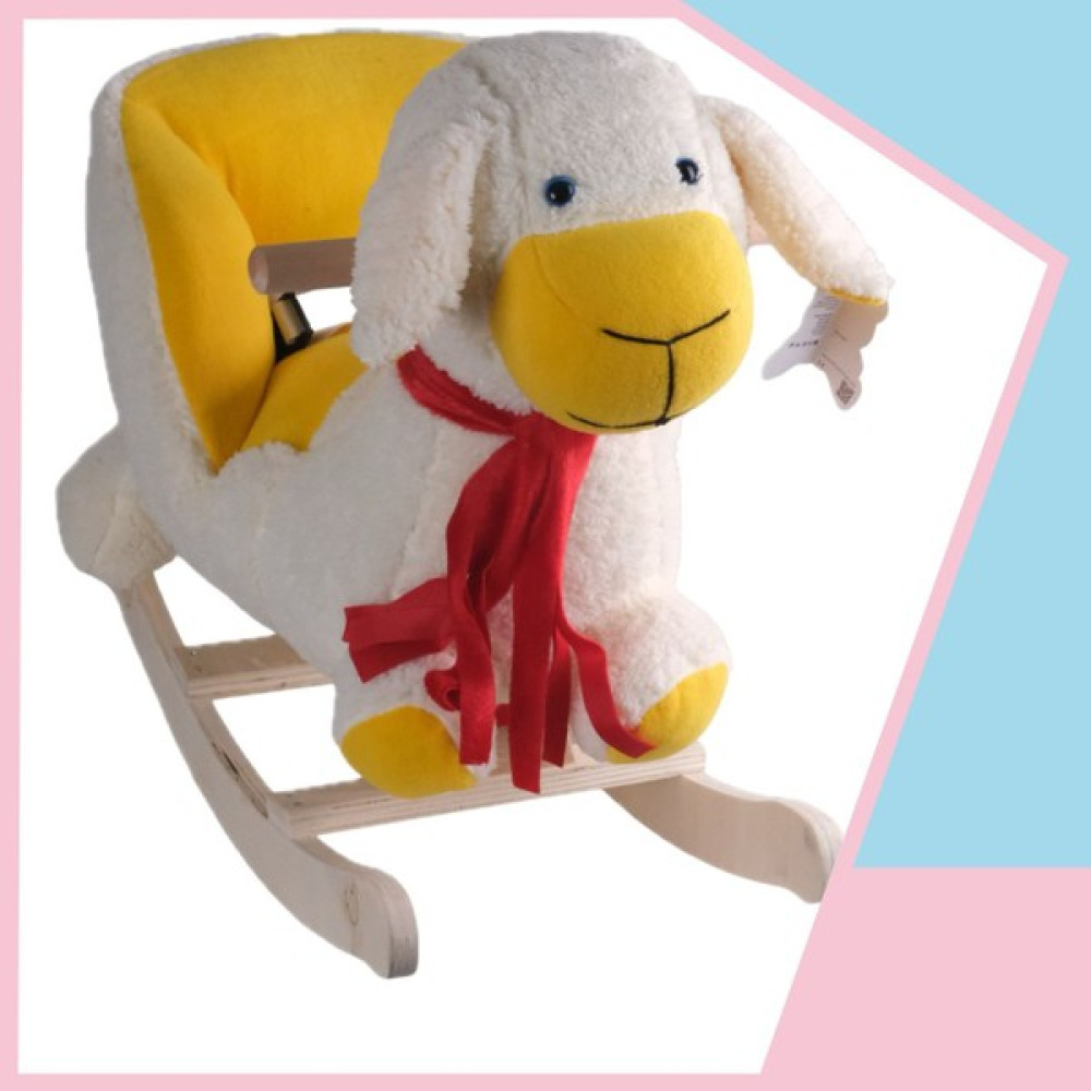 Dada Toys Sallanan Doldurulmuş Kuzu Peluş Rocker 60 cm Sari-Beyaz 416008 - Sarı - Beyaz Oto Boyaları Fiyatı